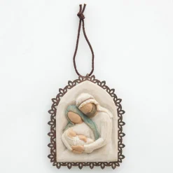Holy Family Metal-Edged Ornament