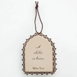 Holy Family Metal-Edged Ornament