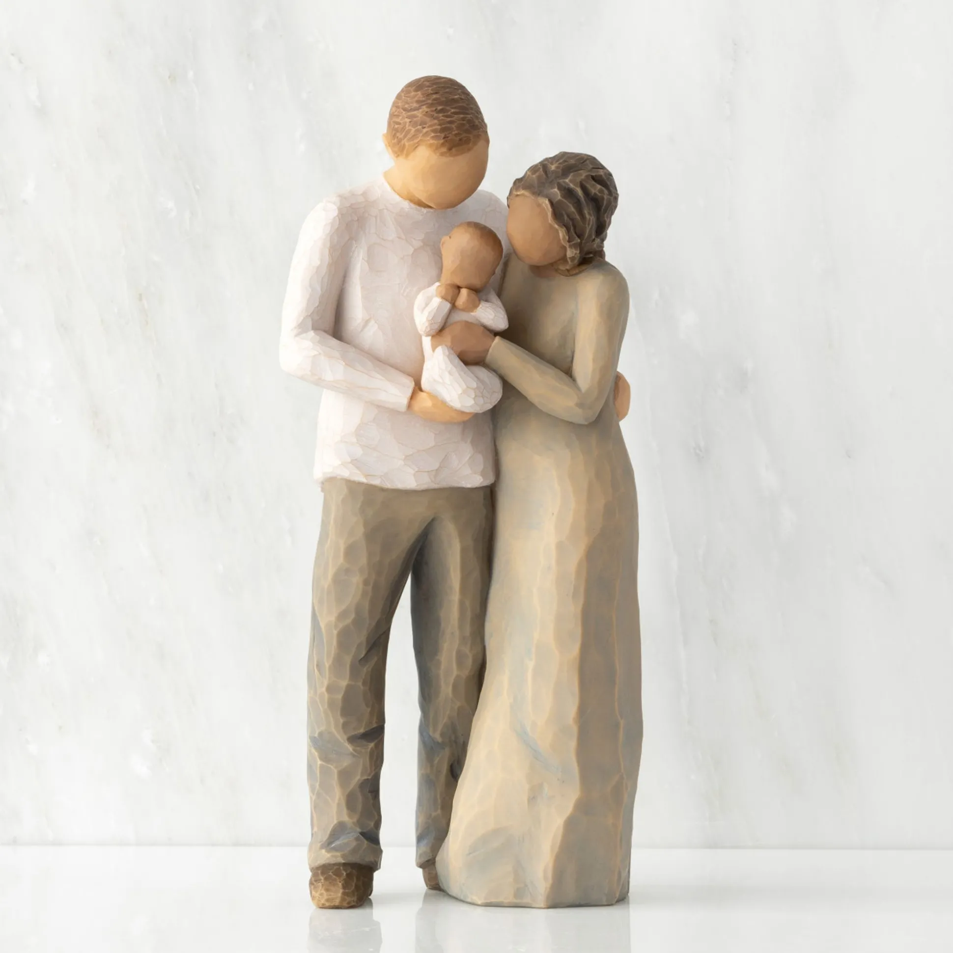 We Are Three (Woman: Darker Skin, Man: Lighter Skin)