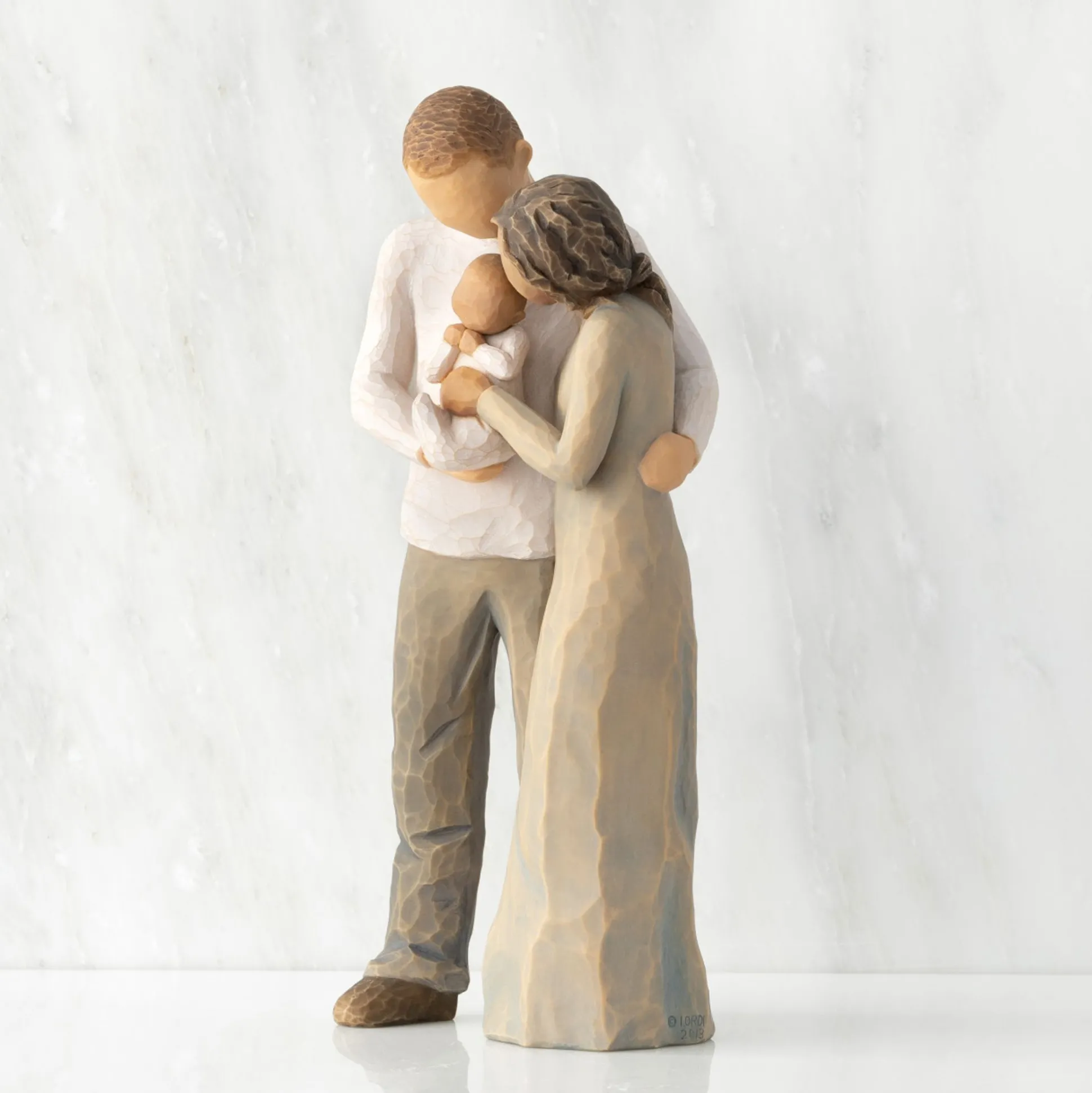 We Are Three (Woman: Darker Skin, Man: Lighter Skin)